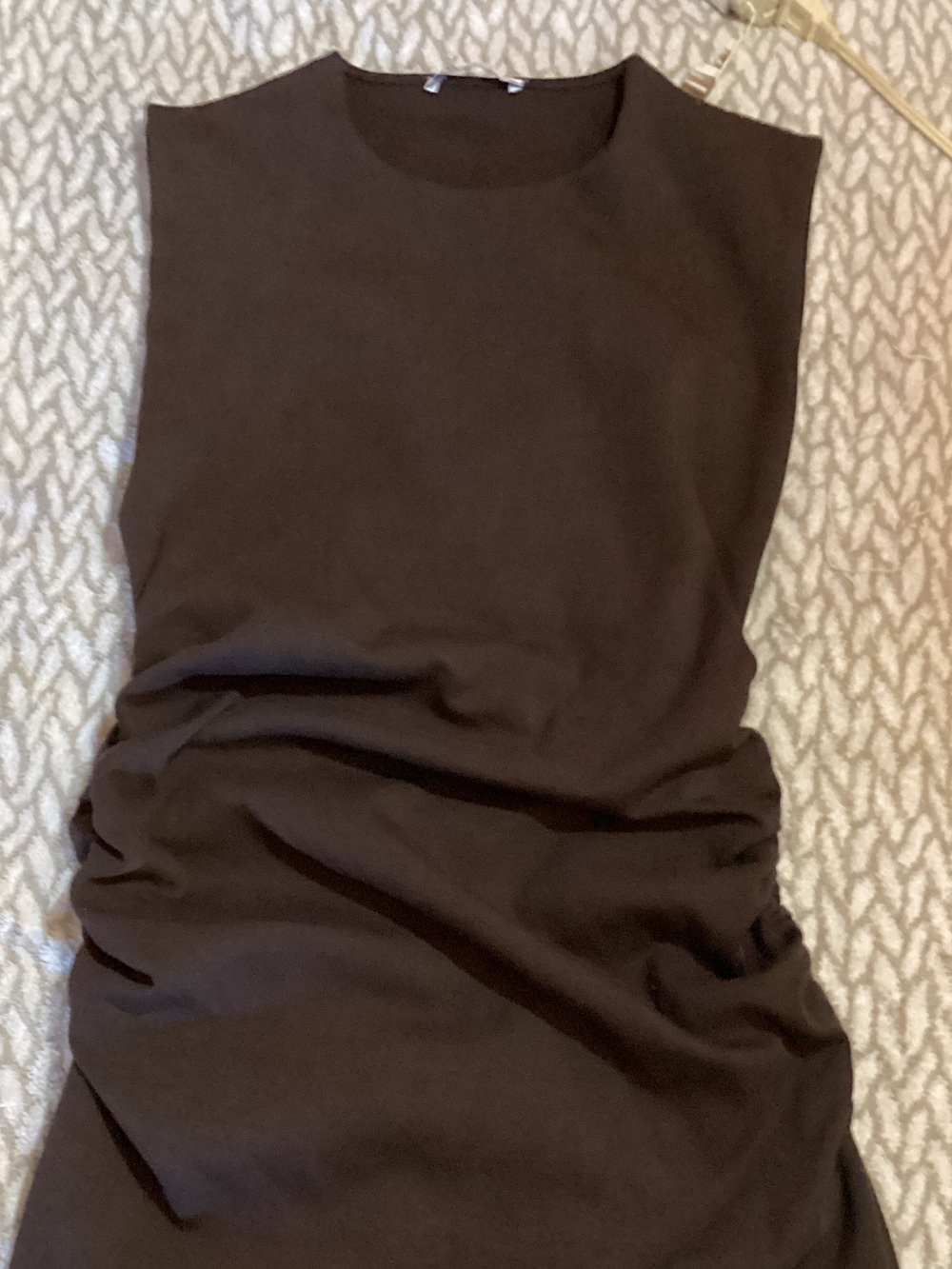 Zara Midi Dress in chocolate brown!